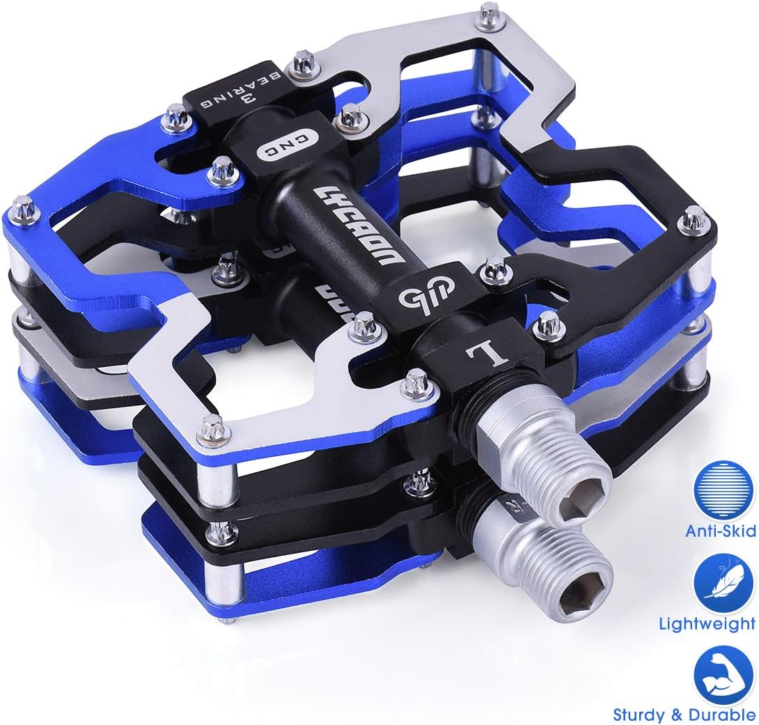 LYCAON Fahrradpedale - CNC Aluminium Flachpedale Für MTB & Rennrad