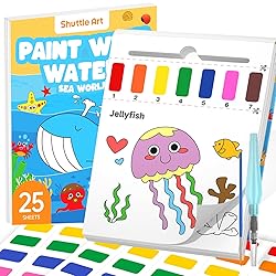 Shuttle Art Paint with Water Coloring Book for