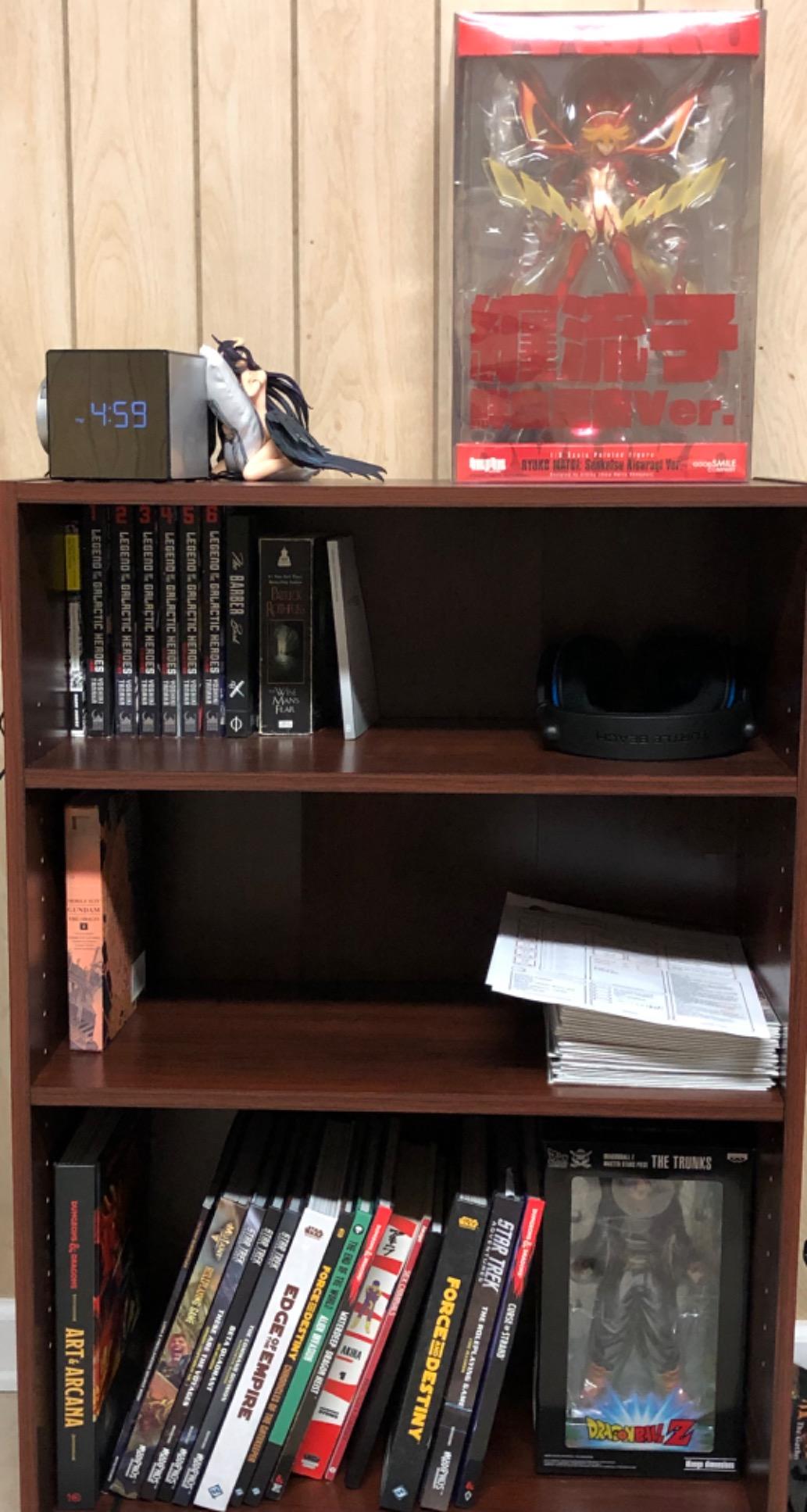 9/mo Finance Sauder Beginnings 3Shelf Bookcase, Brook Cherry finish