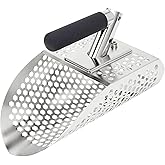 Sand Scoop for Metal Detecting, Metal Detecting Shovel in Stainless Steel 201 for Adults, Metal Detector Accessories, Sand Sh