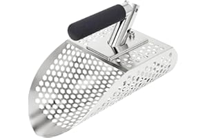 Sand Scoop for Metal Detecting, Metal Detecting Shovel in Stainless Steel 201 for Adults, Metal Detector Accessories, Sand Sh