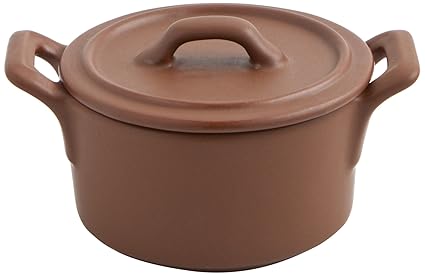 La Bouchée Aram - Cocotte, 12 cm, gres, color marrón