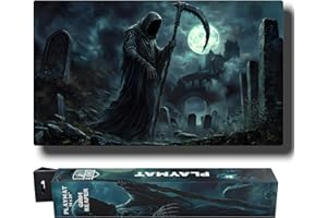 Realm Guard Playmat - 14x24 TCG/MTG Playmat (Grim Reaper)