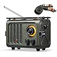 Muzen Wild Radiooo Portable Bluetooth Speaker, FM Radio Speaker with Portable Shoulder Strap, Vintage Rugged Wireless Speaker, Metal Outer Case, Loud Stereo Sound, for Home Outdoor Travel Camping