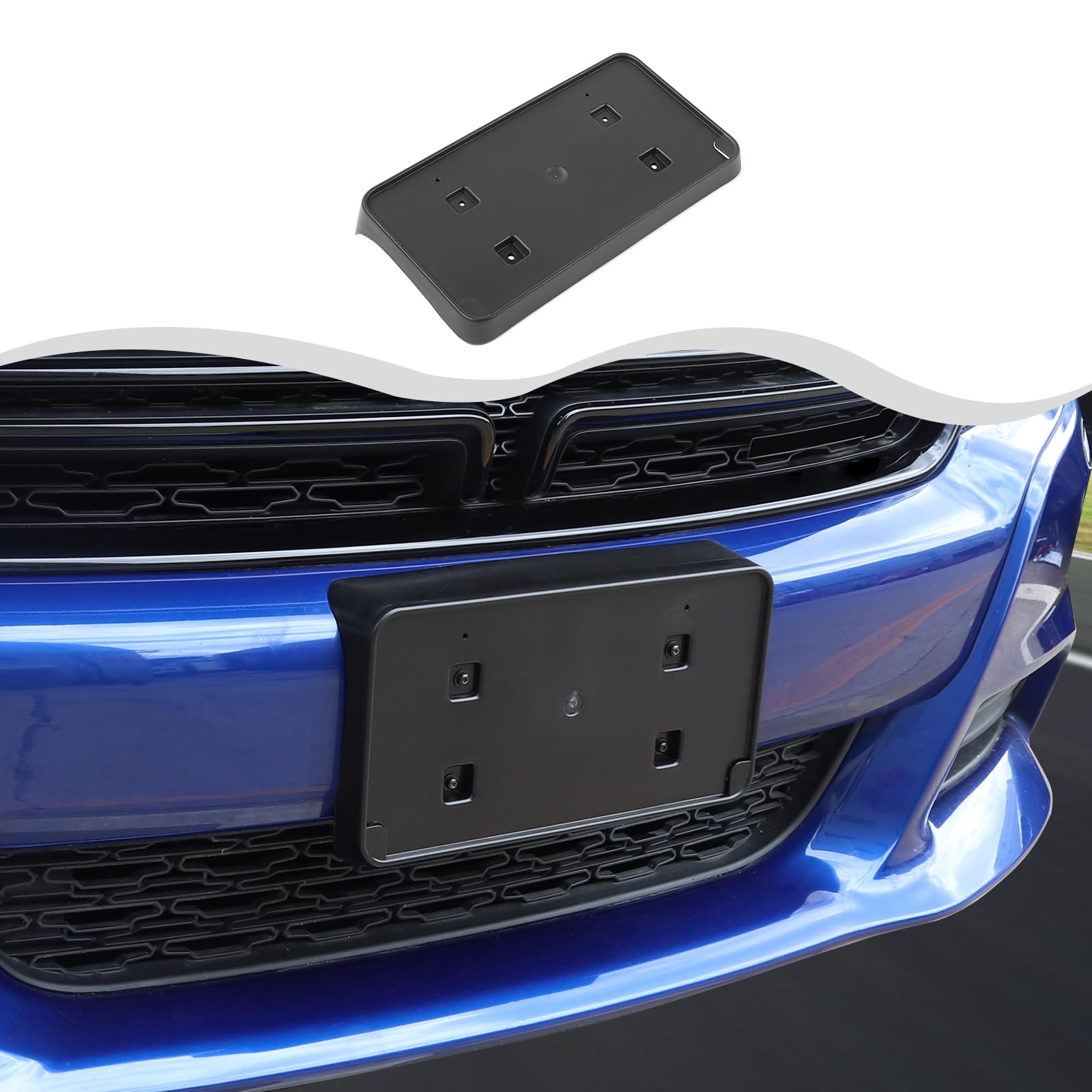 Photo 1 of HTHE License Plate Holder Front License Plate Bracket Mount Compatible with Dodge Charger 2015-2023 Exterior Accessories