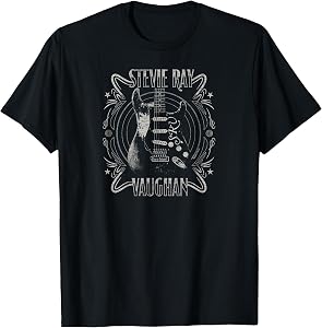 Stevie Ray Vaughan - Blues Rock Music Guitar T-Shirt