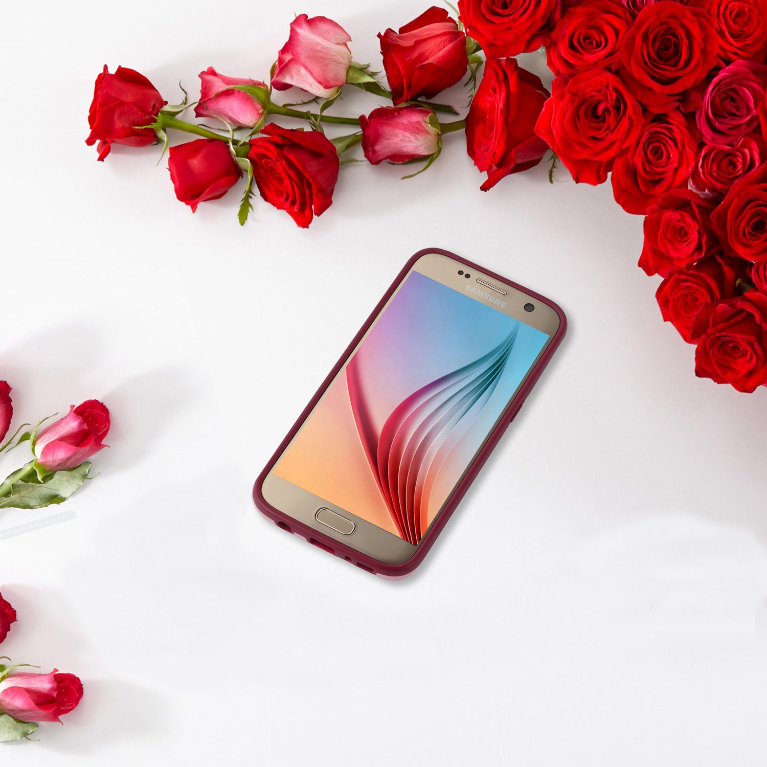 Galaxy S7 Case,CLONG Ultra Impact 3 Color Shockproof Bumper Shock-Absorption Anti-Scratch Protective Case Flexible Durable Slim Hybrid TPU & PC Cover for Samsung Galaxy S7 S VII G930 GS7(Wine Red)