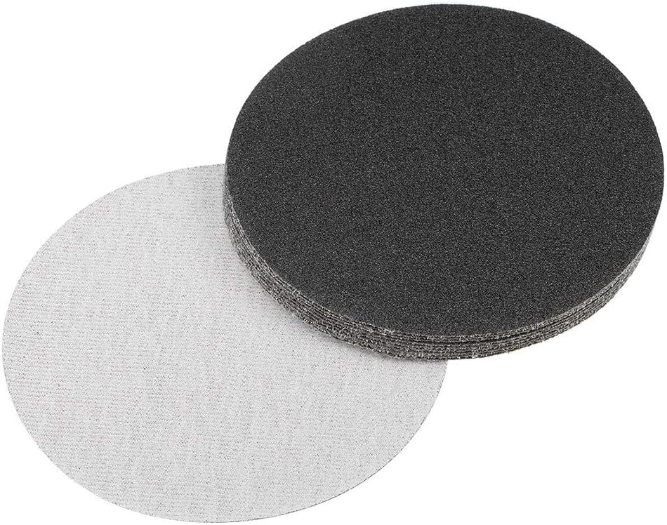 TA-VIGOR 10Pcs 125mm Wet and Dry Sanding Discs, 60 Grit 5 Inch Hook and Loop Sandpaper Electrostatic Sand Planting Silicon Carbide Sanding Discs — image 1