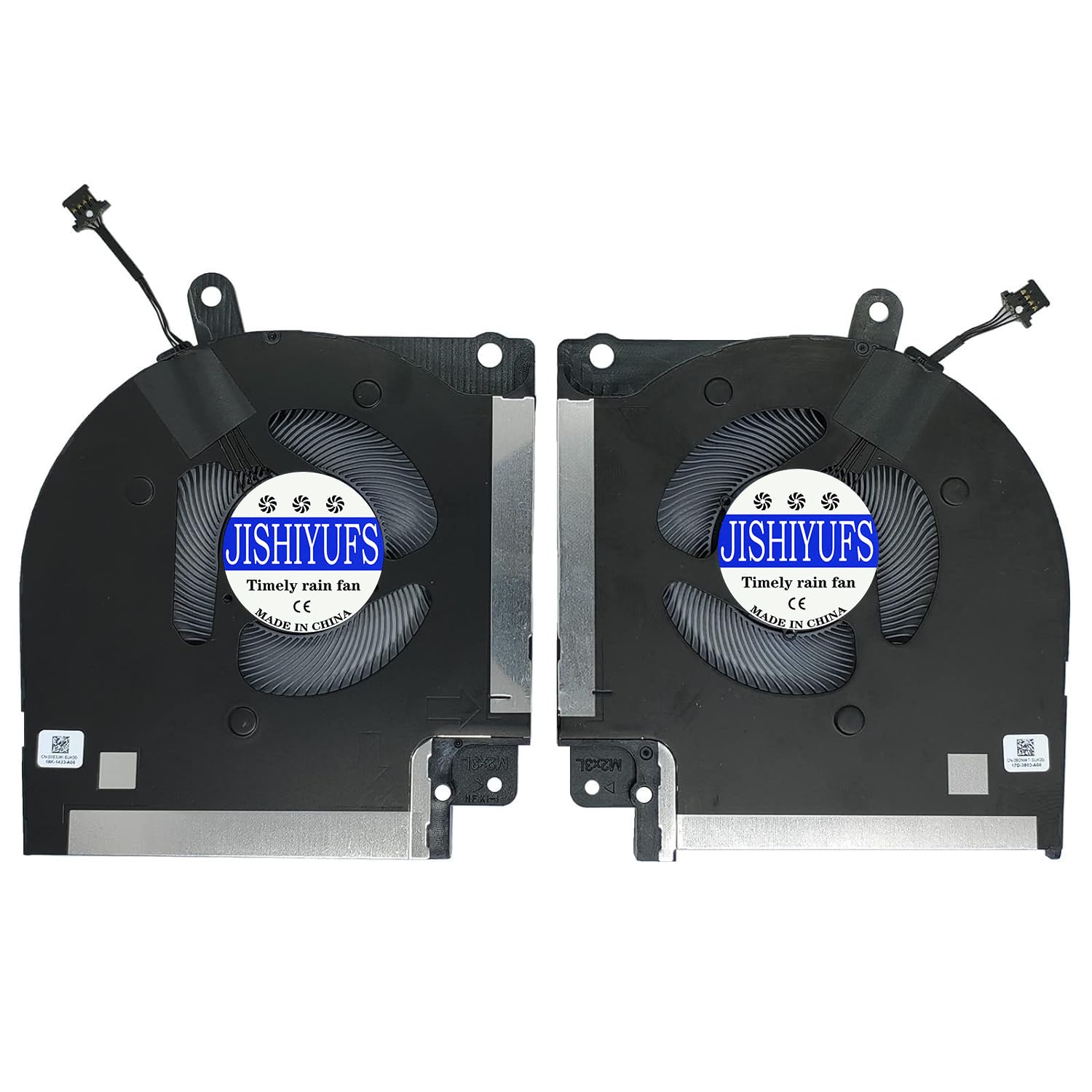 JISHIYUFS New CPU+GPU Cooling Fan for Dell Alienware X17 R1 X17R1 2021 Series CN-0X63JW CN-09DNWT EG50061S1-1C050-S9A EG50061S1-1C040-S9A DC12V 0.40A
