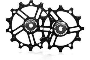 IMPALAPRO - Set of 2 Ceramic Jockey Wheels 12T-14T Aluminium 7075 CNC for 9 to 12 Speeds
