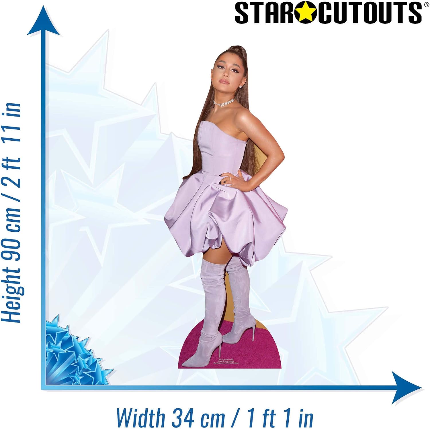 Star Cutouts Ariana Grande Mini Cardboard Cutout - Pop Superstar Party Decoration, Fan Gift & Birthday Table Display - Image 3