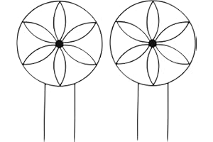 Cleverly Me Eco Flower Trellis for Indoor Potted Plants 16” Tall (2Pk) Trellis for Climbing Plants, Hoya Trellis, Beauty Even Before Your Plant Grows