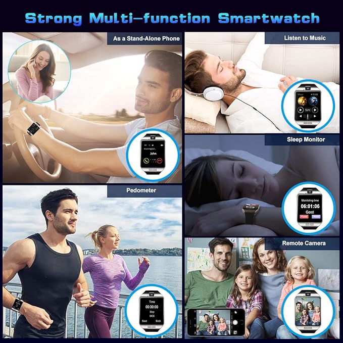 Smartwatch con Whatsapp,Bluetooth Smart Watch Pantalla táctil ...