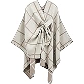 nratto Women's Elegant Shawl Wraps, Soft Open Front Poncho Cape, Reversible Casual Cardigan Shawls for Gift Travel
