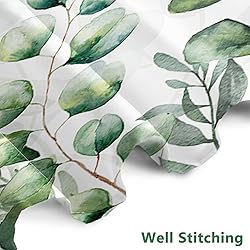 AWERT Small Half Size Stall Shower Curtain with 6