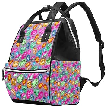 colorful diaper bag