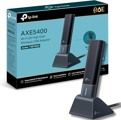 TP-Link Archer TXE70UH AXE5400 WiFi 6E USB Dongle Tri-Band PC Adapter