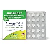 Boiron AllergyCalm Tablets for Relief from Allergy and Hay Fever Symptoms of Sneezing, Runny Nose, and Itchy Eyes or Throat -