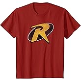 Kids DC Comics Youth Batman Robin Classic Vintage Red Logo T-Shirt