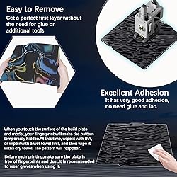 JUUPINE Water Ripples+Silk Textured Build Plate for