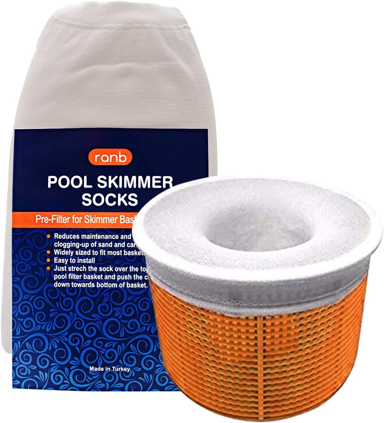 RANB Pool Skimmer Socks (30 Pack) Durable Material Pre