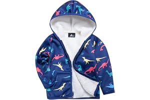 Boys Girls Fleece Coat Jacket Zip Up Sweatshirt Hoodie Kids Winter Thick Warm Sweater Unisex Crewneck Pullover Tops