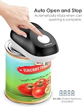 hoyiours Electric Tin Opener Automatic Cordless One Touch Smooth Edge Arthritic view 2