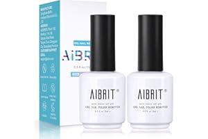 AIBRIT Gel Nail Polish Remover, Gel Polish Remover for Nails,Quickly & Easily Remove Gel Nail Polish Within 2-5 Minutes, No Soaking or Wrapping,2 Packs Each 0.5 fl oz./15ml