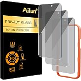 Ailun 3 Pack Privacy Screen Protector for iPhone 16 Pro Max, Tempered Glass | 6.9 Inch, Installation Frame, Anti Spy Private, Anti-Scratch, Case Friendly