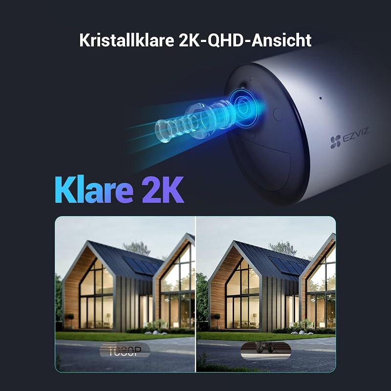 4G LTE Akku Überwachungskamera, 2K kabellose Außenkamera mit AOV-Modus, Personen-/Fahrzeugerkennung, Farbnachtsicht, 2-Wege-Audio und aktive Verteidigung, ohne WLAN, CB3