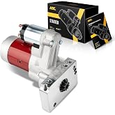KAC Starter Motor,18493 Starter Fit for Chevy SBC BBC High Torque Tooth 305 350 396 454 Red 3HP Mini, 3HP, Tooth Flywheel: 153 168,2 KW,18493N
