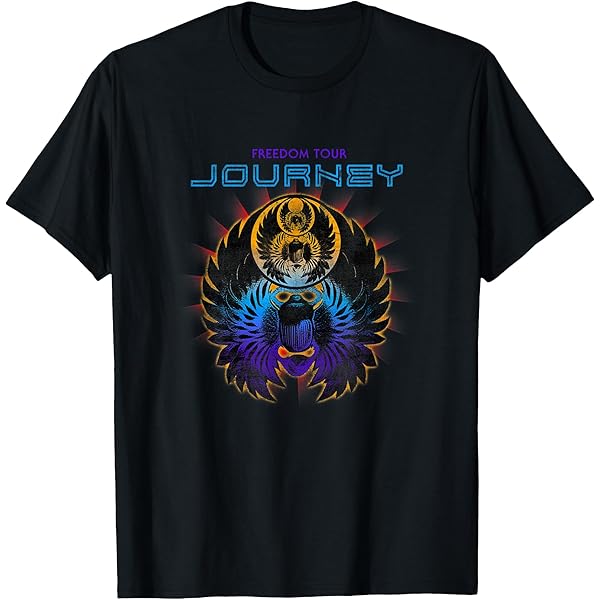 Amazon.com: Journey Men's Frontiers Tour T-Shirt, Black, Small