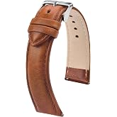 Fullmosa 20mm Quick Release Leather Watch Band for Garmin Samsung Galaxy | Strap for Garmin Vivoactive 6/5,Venu Sq 2/Sq,Galaxy Watch 7/6/5 40mm 44mm Women Men, Gradient Brown&amp;Silver Buckle