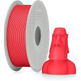 Bambu Lab PLA Matte 3D Printer Filament 1.75mm RFID 1kg with Spool, Scarlet Red