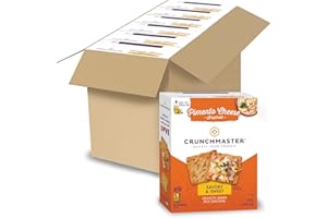 Crunchmaster Gluten-Free Multi-Grain Pimento Cheese Crackers, 3.54 oz. Bag in Box (Pack of 6)