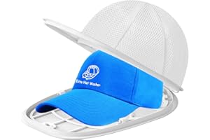 EIITO Hat Washer Cage Hat Cleaner, Hat Washer for baseball caps for Washing Machine or Dishwasher, Ball Cap Washer Frame for Flat & Curved Hats.1-Pack White