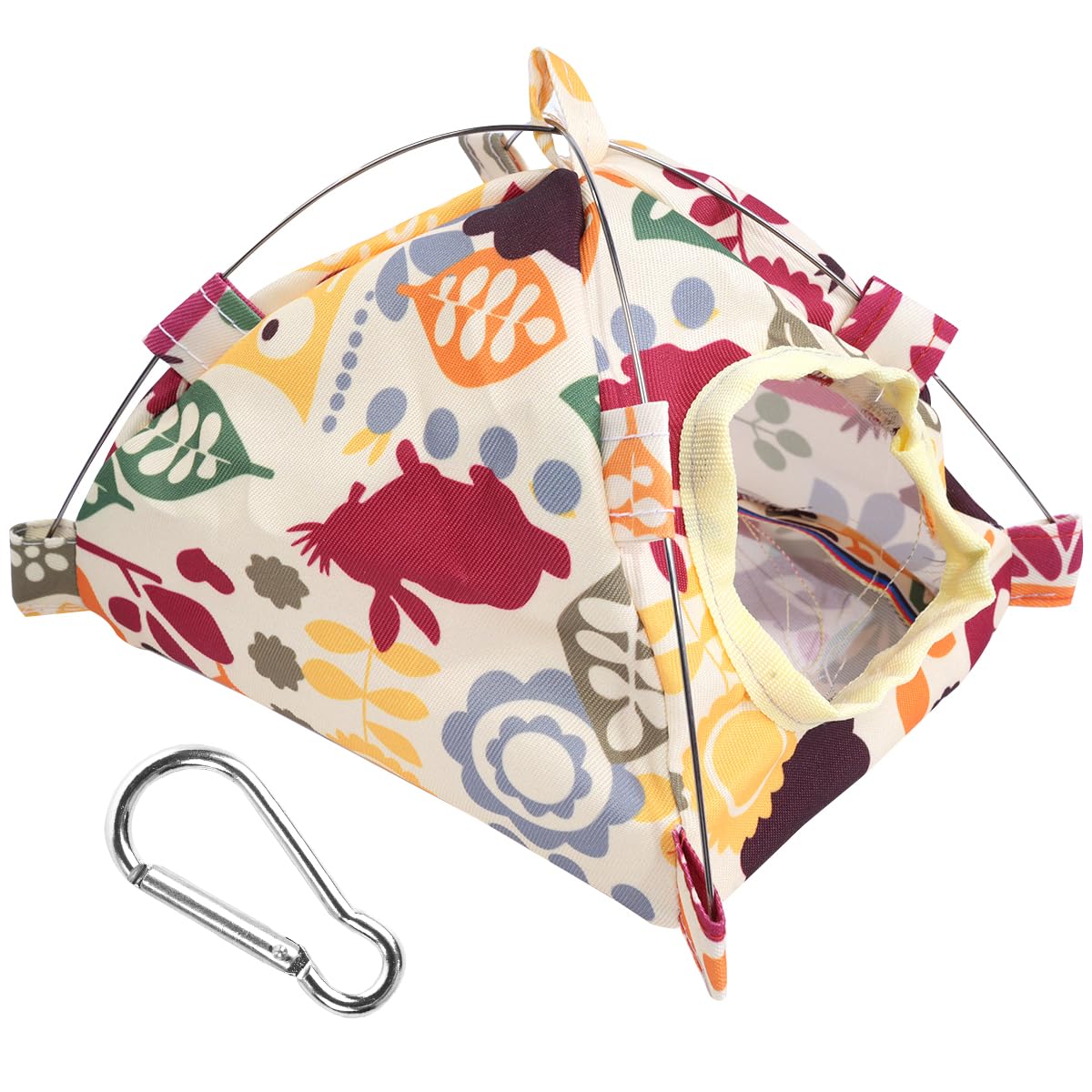 ZONADAH Parrot Hammock Bird Nest Birds Tent with House Bird Hanging Cage House Bed Parrots Hanging Snuggle Cave Pet Supplies