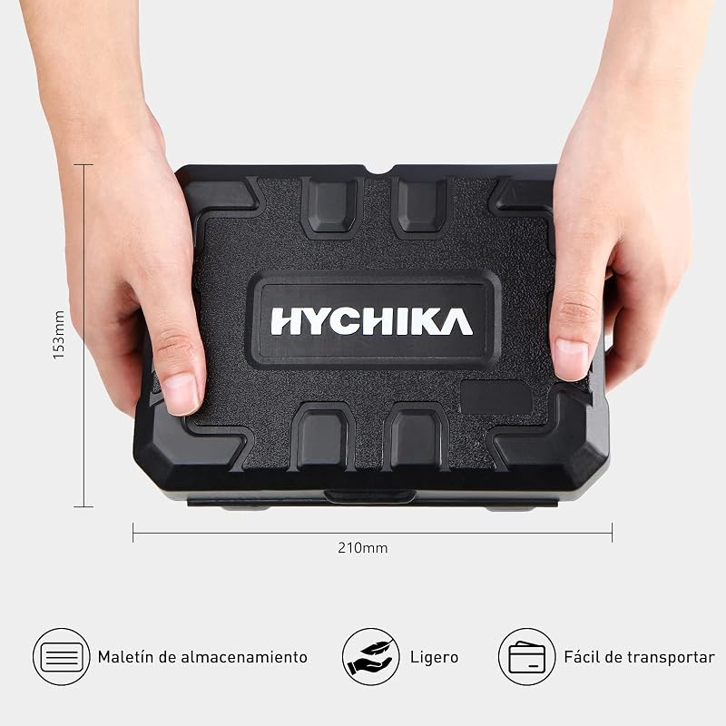 HYCHIKA Corona Perforadoras, 19 piezas Juego de sierras de copa circular con 13 sierras Ø19-127mm, taladro ideal para tableros de madera finos, placas de PVC y plástico