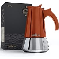 London Sip Stainless Steel Induction Stovetop Espresso Maker - Make Cafe Quality Italian Style Coffee at Home with This…