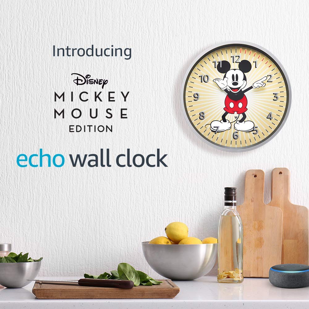 Amazon Continues to Make its Echo Wall Clock Lineup with a Mickey Mouse