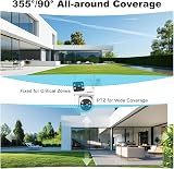 GENBOLT Dual Lens WiFi Security Camera Outdoor 2.4/5GHz PoE PTZ Color Night view 2