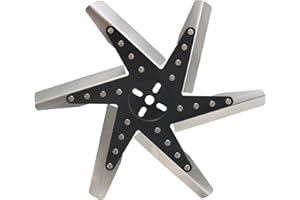 Derale 19317 17" High Performance Stainless Steel Flex Fan Reverse Rotation