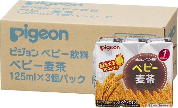 Amazon ピジョン ベビー麦茶 国産茶葉使用 125ml 3個パック 4個 ピジョン ベビー用飲料 通販