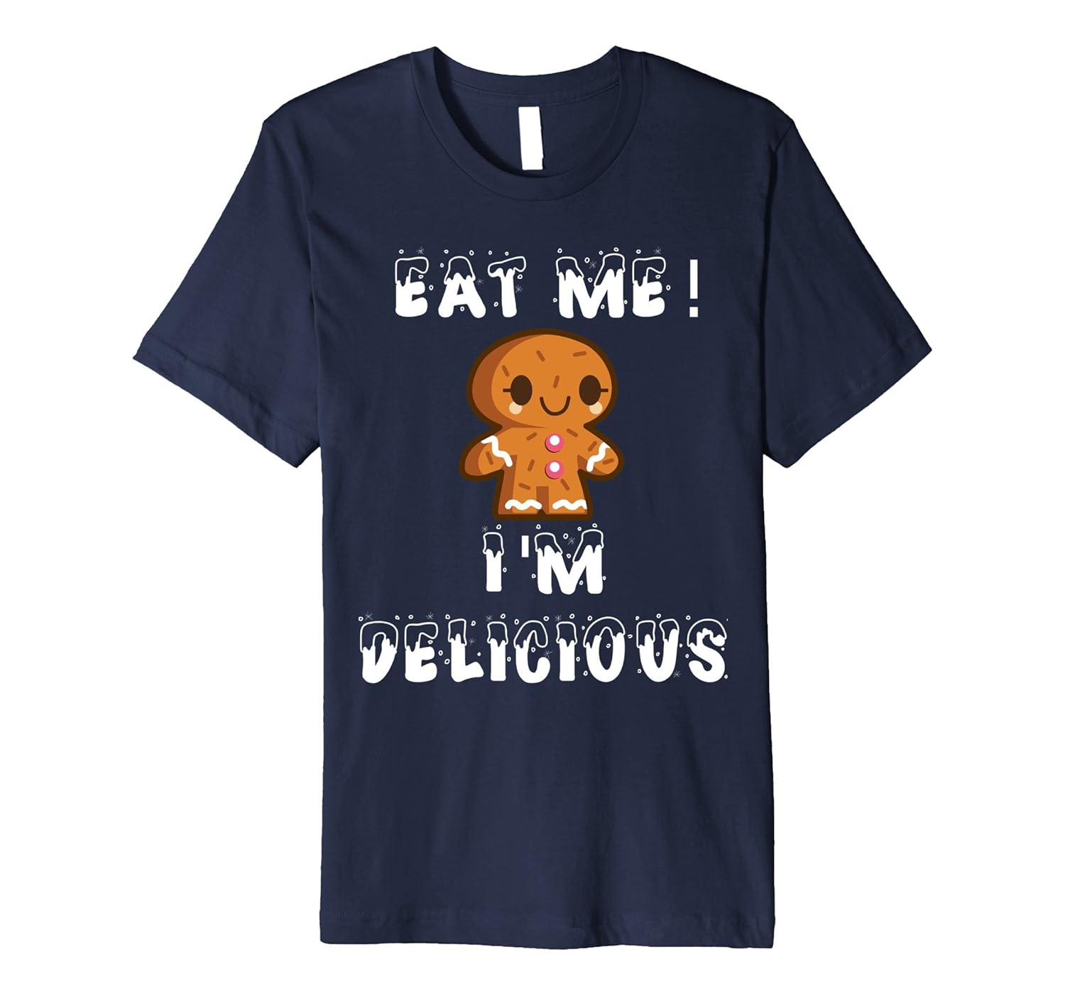 Eat Me Funny Adult Christmas T-Shirt for Women-Rose