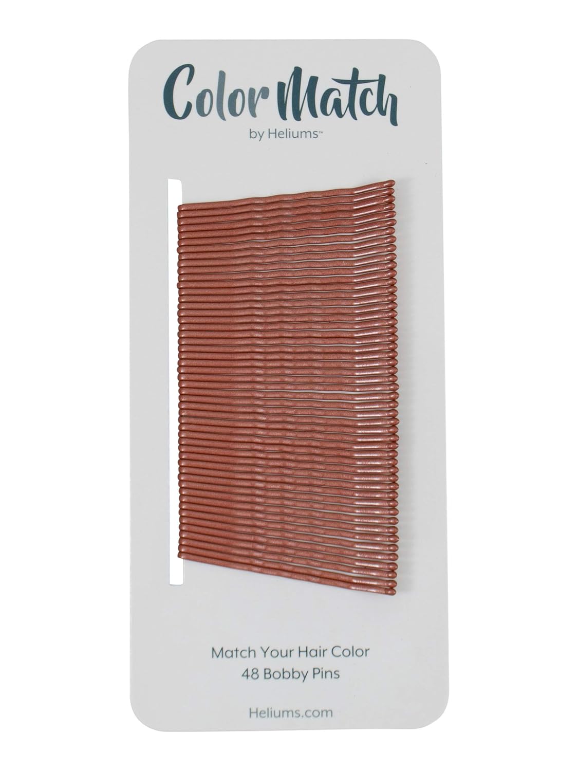 Auburn Red Color Match Premium Bobby Pins for Redheads, 2 Inch Wavy - 48 Count