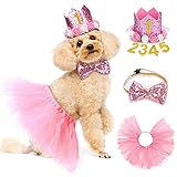 Legendog Dog Birthday Party Supplies, Dog Birthday Hat with Letters-Dog Tutu Ski