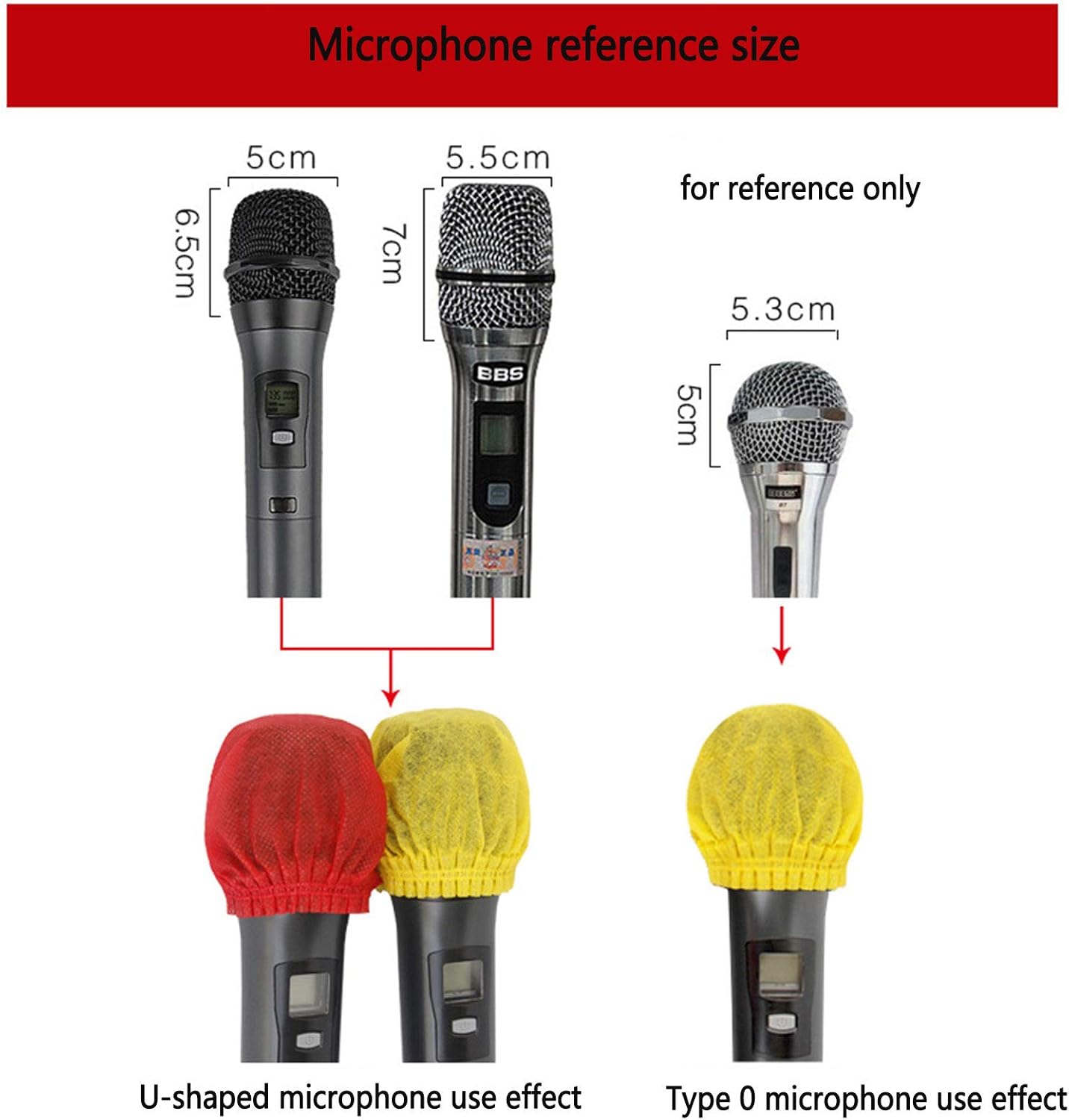 400 Pcs Disposable Microphone Cover Washable Loudspeaker Multifunctional Sponge Cover - Image 5