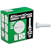 ANCHOR / STUBBORN FATHER 7㌅ TOGGLER Alligator A6 Screw Anchor, Plastic, 1/4