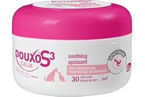 DOUXO S3 Calm Pads, Contains 0.75% Ophytrium, Soothing, for Itchy, Irritated Skin, for Dogs and Cats, Used by Canadian Veteri