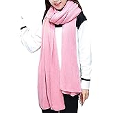 Wander Agio Womens Warm Winter Infinity Scarves Set Blanket Scarf Pure Color